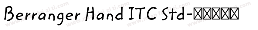 Berranger Hand ITC Std字体转换